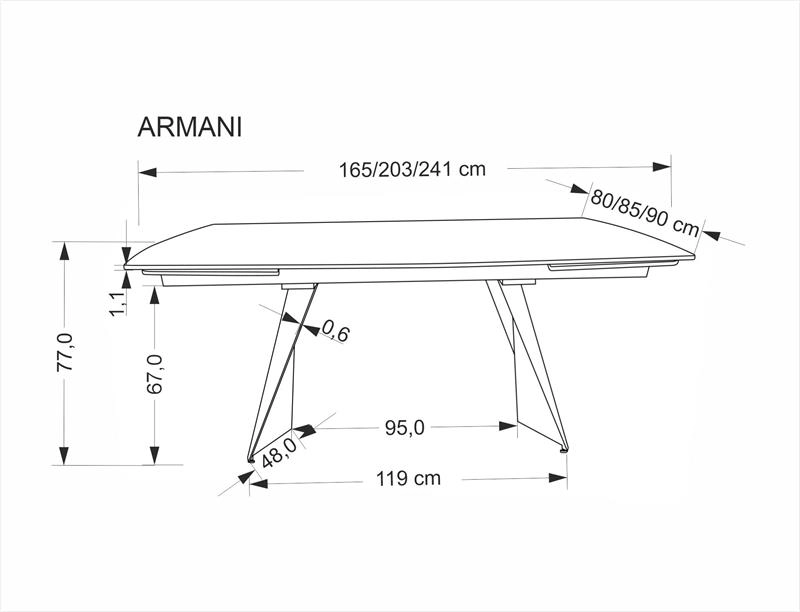 Armani bővithető asztal - 25